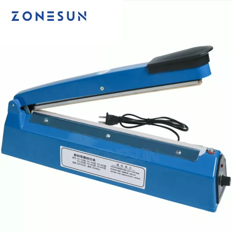 Plastic Bag Impulse Heat Sealer - ZONESUN ZS-FS200 Sigillatrice a Impulsi Manuale