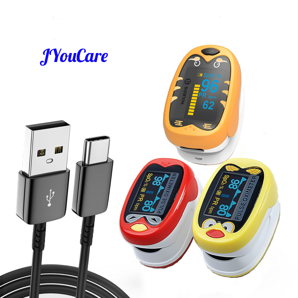 Pulse Oximeter Fingertip Rechargeable - JYouCare Pulsossimetro da dito ricaricabile pediatrico