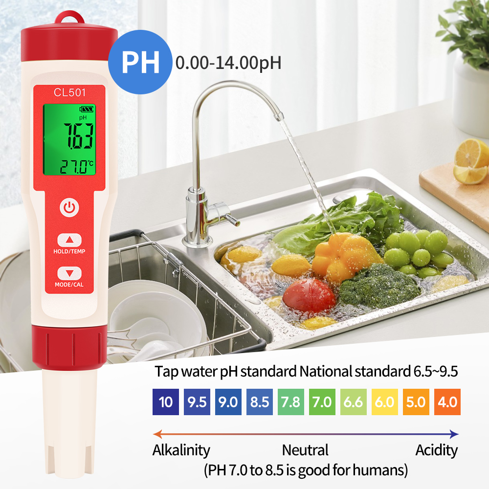 PH/CL2/H2/ORP/Misuratore di te - Ph Meter Digital Water Tester recensione e prezzo