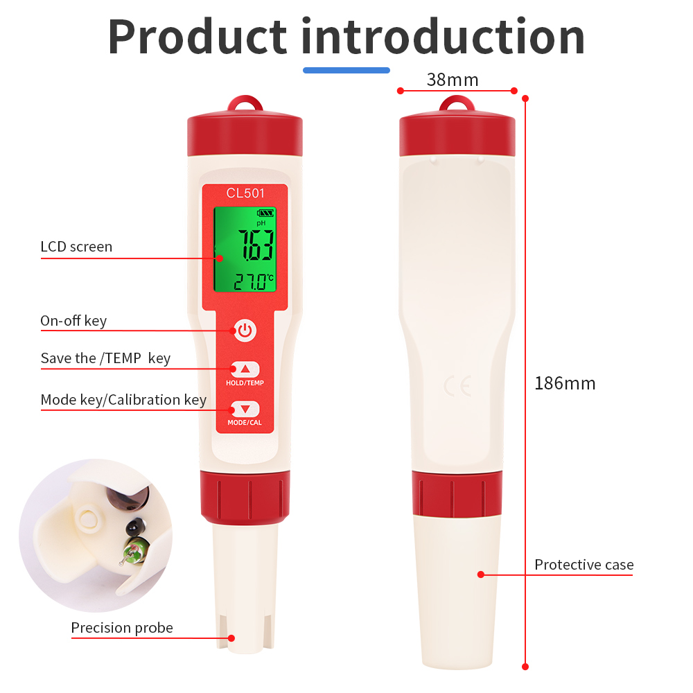 PH/CL2/H2/ORP/Misuratore di te - Ph Meter Digital Water Tester recensione e prezzo